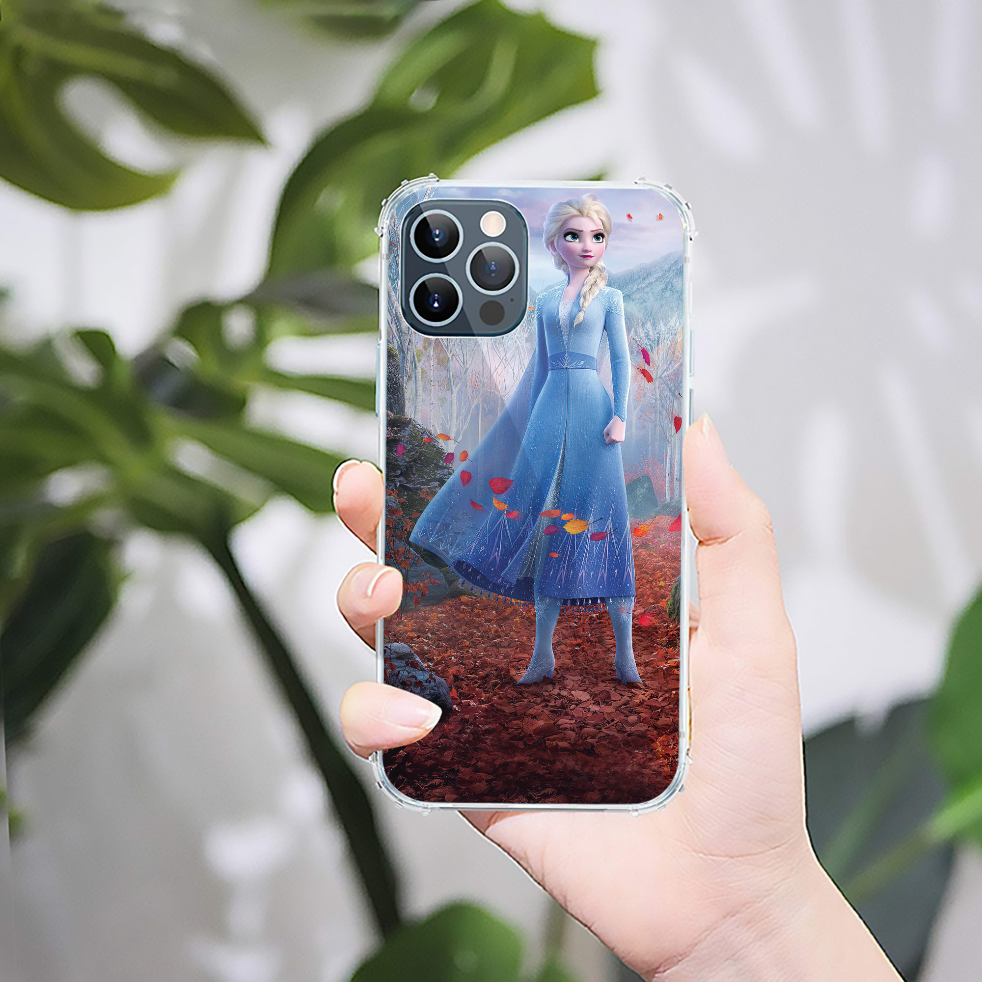 （画像用） アナと雪の女王 アンナ エルサ Frozen Anna Elsa 【iPhone 12シリーズ対応】透明スマホケース（クリアソフトケース）